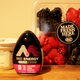yogurt, energy drink concentrate squeeze bottle, berries